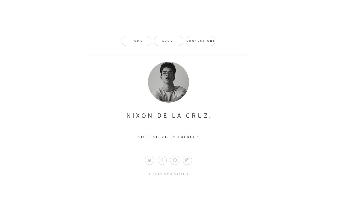 Carrd profile picture for @nixon